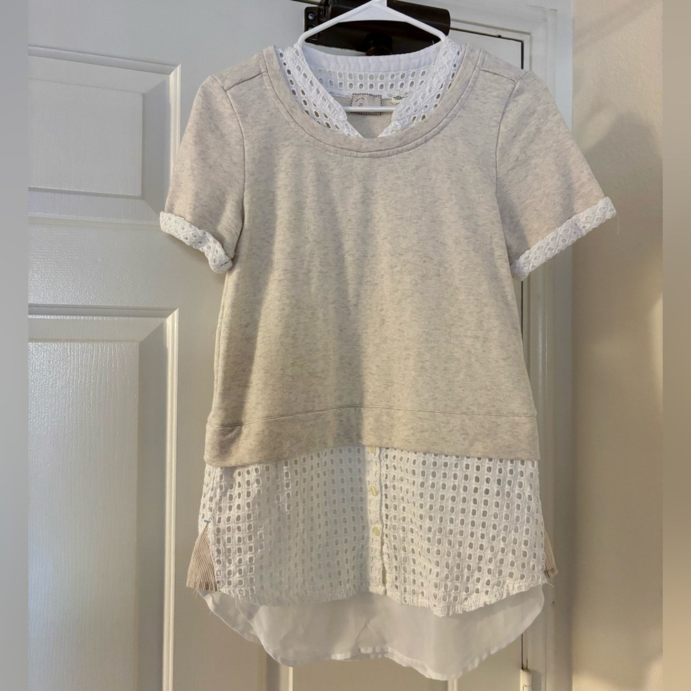 Anthropologie Cream Blouse